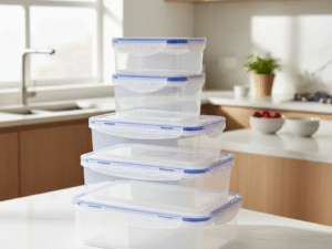 Set 5 Tupers Recipientes Plásticos Herméticos