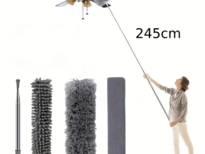 Plumero Extensible Telescópico 2,4m Microfibra Lavable