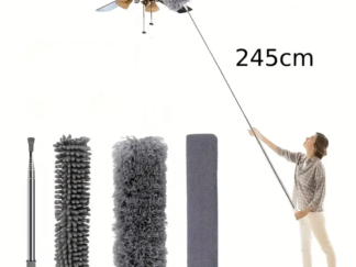 Plumero Extensible Telescópico 2,4m Microfibra Lavable