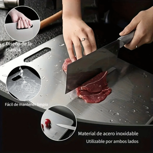 Tabla de Cortar de Acero Inoxidable – Resistente, Higiénica y de Alta Durabilidad - Image 2