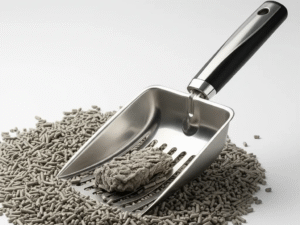 Pala Arenera Gato Acero Inoxidable Mango Cómodo