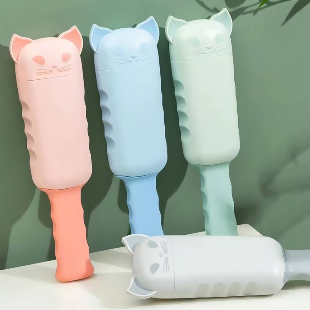 Cepillo Removedor De Pelos Mascota Perro Gato Reutilizable - VERDE