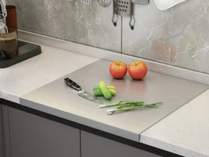 Tabla De Picar Acero Inoxidable Cocina En L 50x40cm