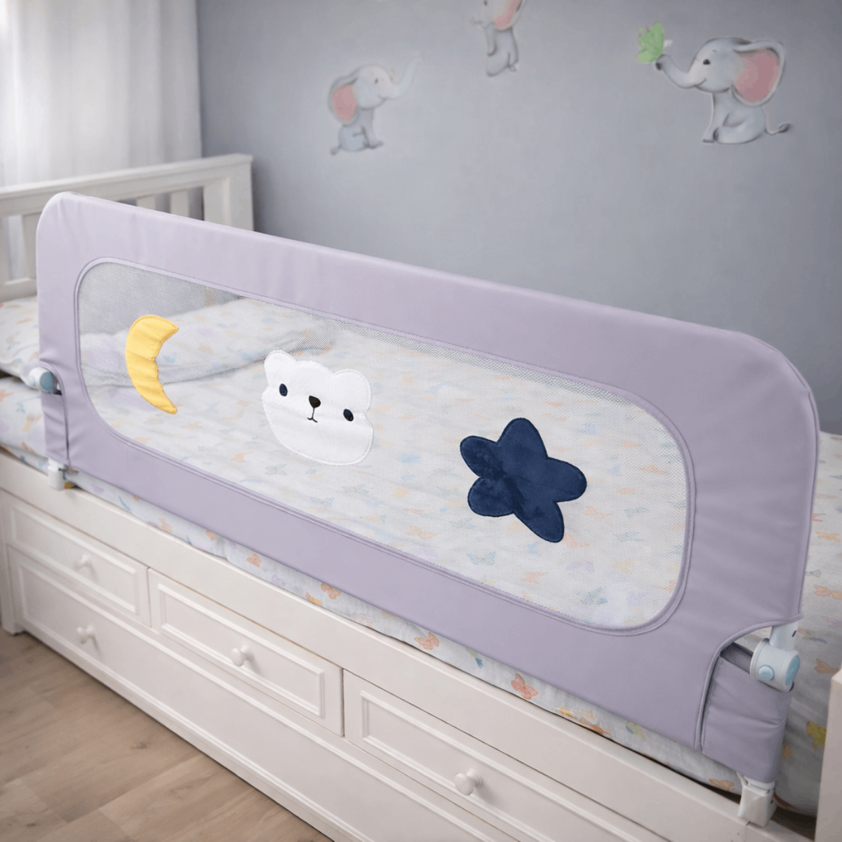 Baranda Seguridad Sommier Cuna Cama Infantil 150cm Plegable