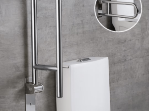 Agarradera Baño Rebatible Barra Apoyo Discapacitados Inox
