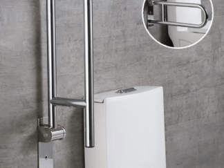 Agarradera Baño Rebatible Barra Apoyo Discapacitados Inox