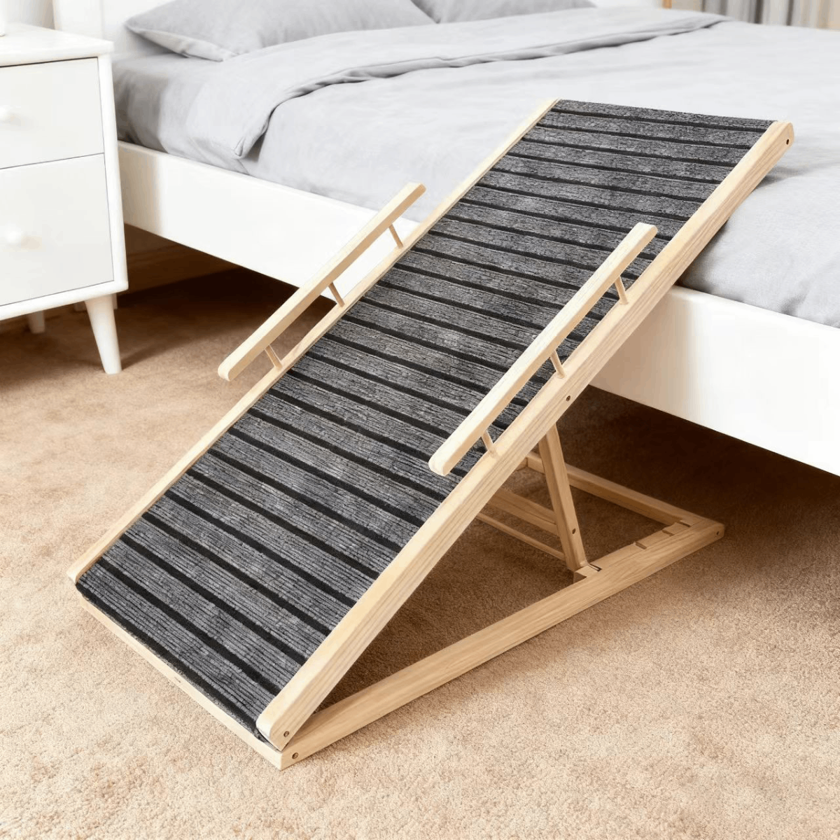 Rampa Para Mascotas Antideslizante Plegable Con Altura Ajustable 60cm - Image 2