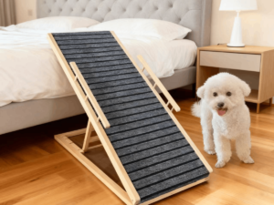 Rampa Para Mascotas Antideslizante Plegable Con Altura Ajustable 60cm