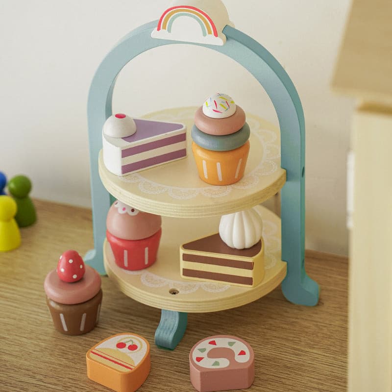Juego Pasteleria Madera Cupcakes Tortas Niños - Image 2