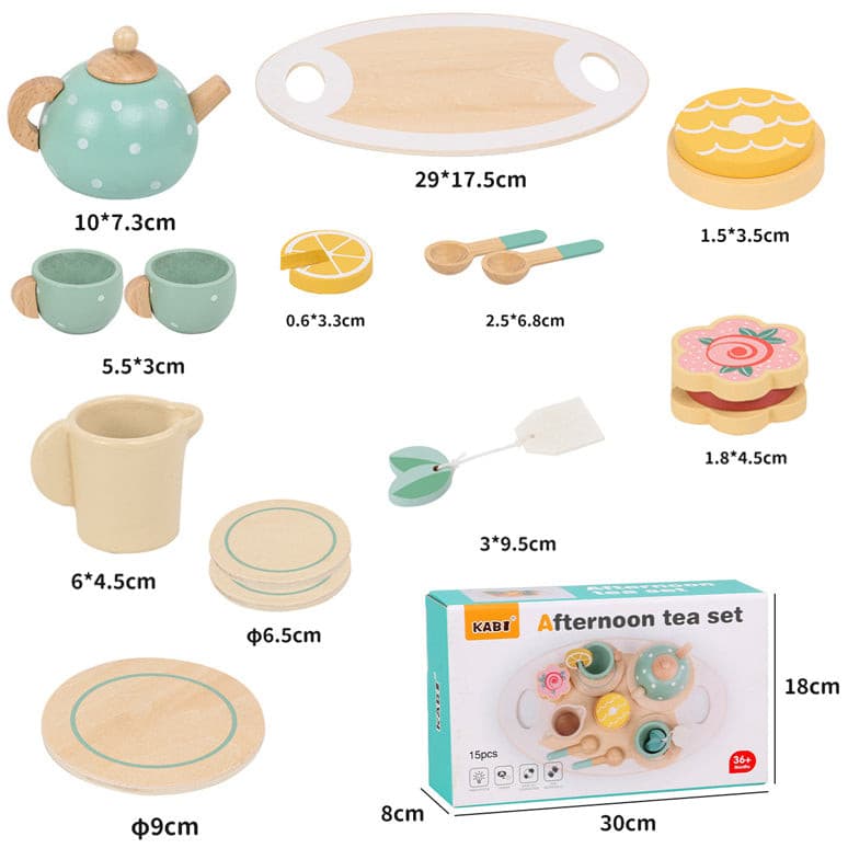 Juego De Te Madera Infantil Colores Pasteles - Image 3