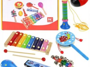 Set Instrumentos Musicales Madera Niño Xilófono