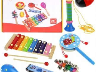 Set Instrumentos Musicales Madera Niño Xilófono
